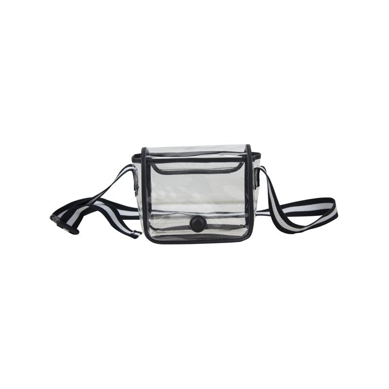 Clear Stadium Cross Body Bag - Durable PVC Security-Friendly Purse