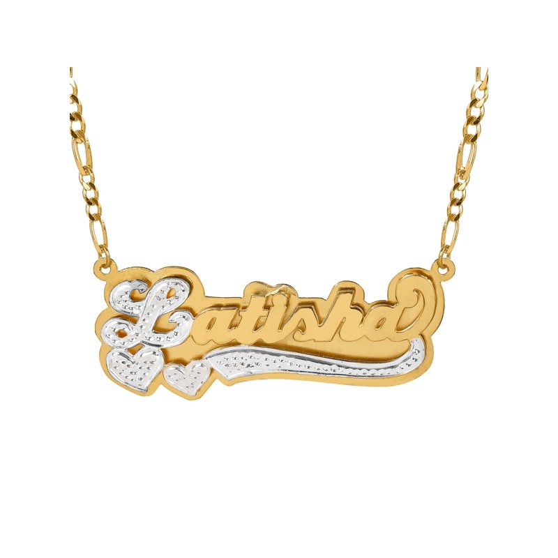 Personalized Name Necklace Sterling Silver 14K Gold Plated Custom Jewelry