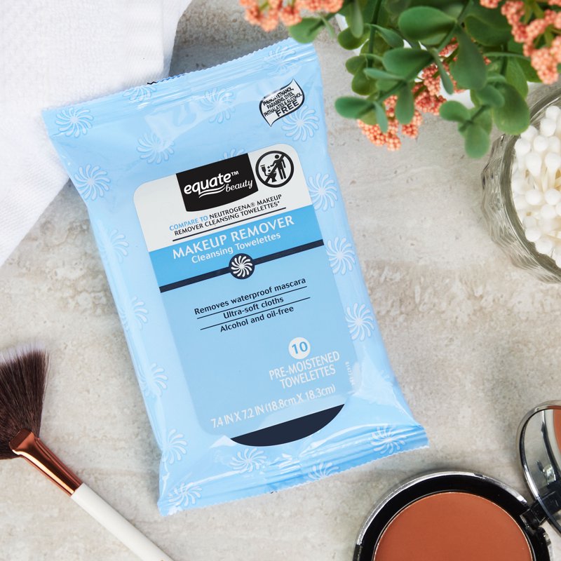 Makeup Remover Cleansing Towelettes for Travel - Gentle, All Skin Types