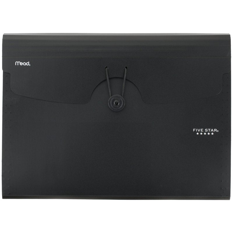 6-Pocket Expanding File Organizer 12.12 x 9.14in Black - Office & School Supplies