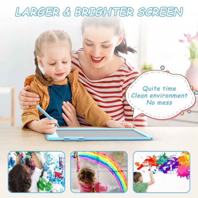 Kids LCD Drawing Tablet 10-12 Inch Colorful Doodle Board Educational Toy