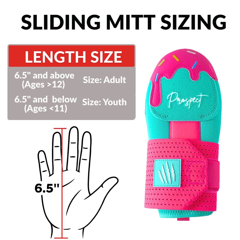 Youth & Adult Baseball Sliding Mitt with Hand & Wrist Protection - Multiple Colors