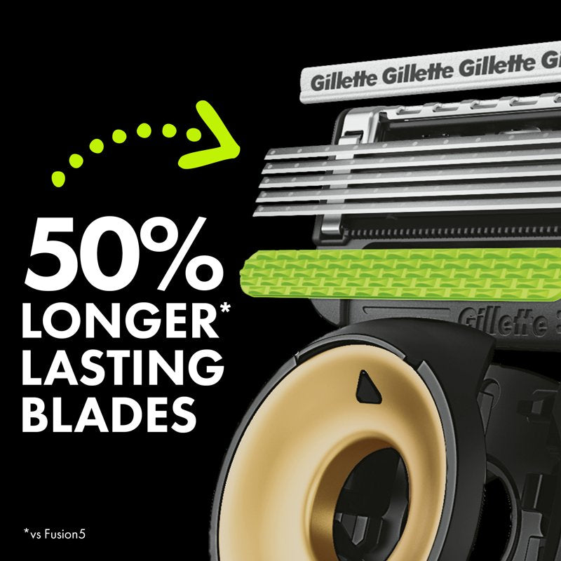 GilletteLabs Special Edition Saints Razor with Exfoliating Bar – 1 Handle & 1 Blade Refills