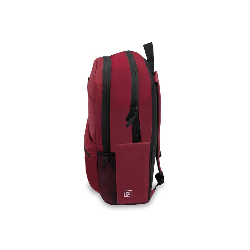 Unisex Modern Laptop Backpack with Multiple Compartments - Burgundy
