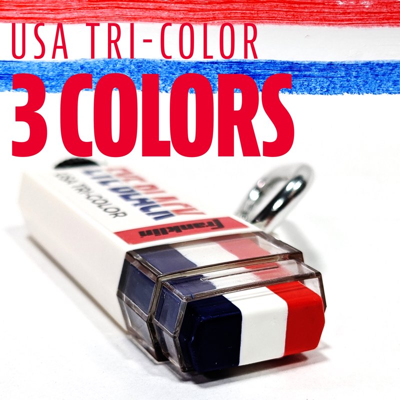 MLB Premium Eye Black Stick for Baseball Softball Football - Red/White/Blue