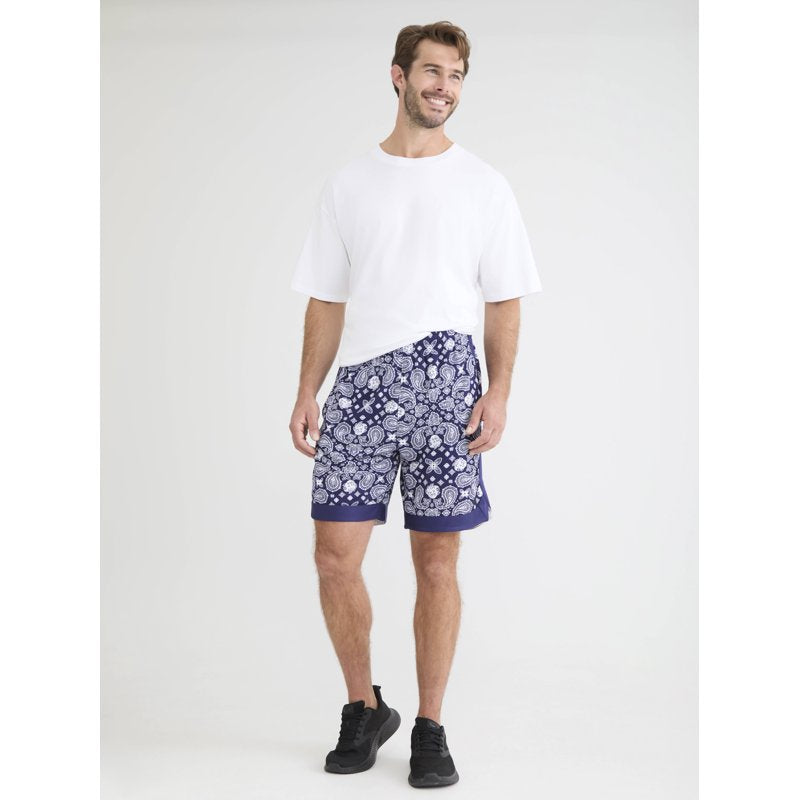 Men's Printed Basketball Shorts - 8-Inch Inseam Active Fit Sportswear