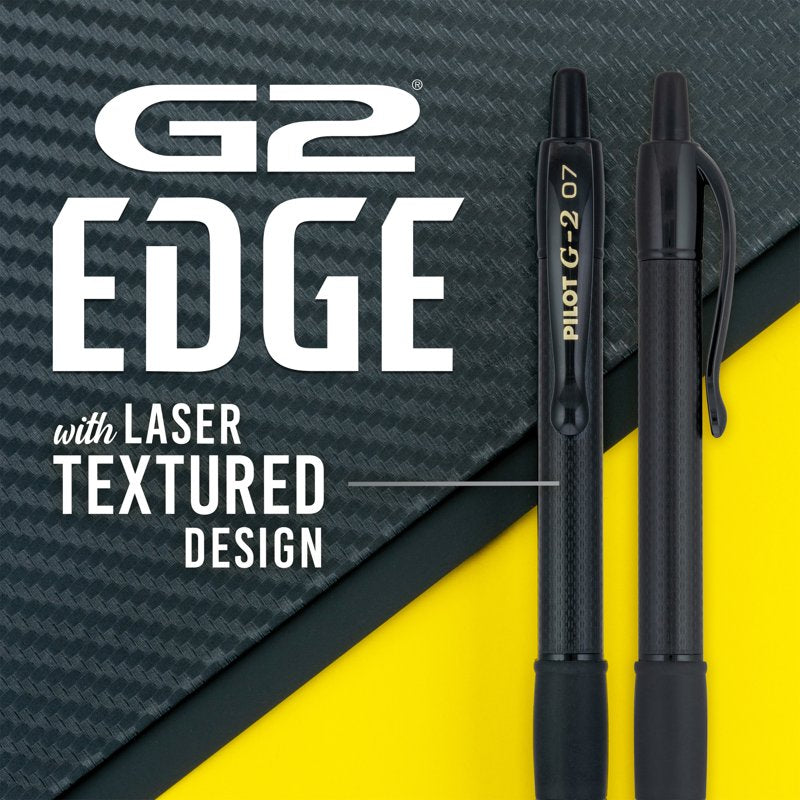 Gel Pens 0.7mm Fine Point Retractable Black Ink – 5 Pack