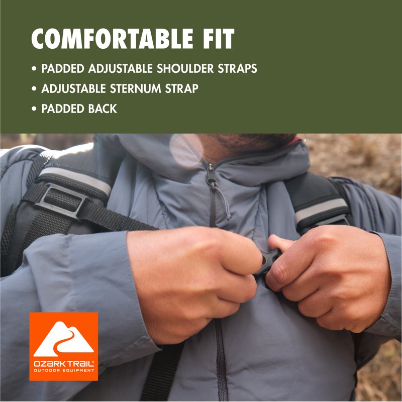 25L Hiking Backpack for Adults Teens Waterproof Daypack with Adjustable Straps