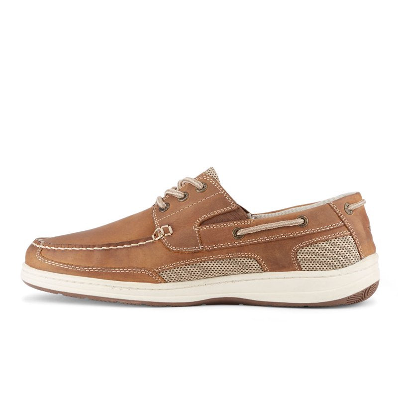 Men's Leather Boat Shoes with Stain & Water Defender - Casual Slip-Ons
