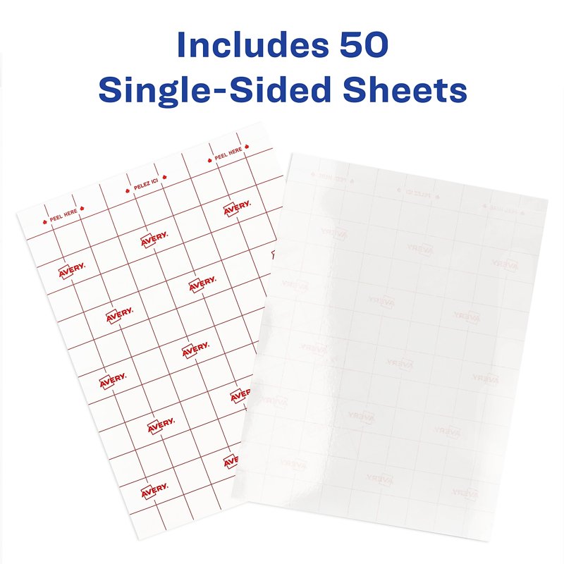 Self-Adhesive Laminating Sheets 3 Mil 9x12 Inches 50 Pack