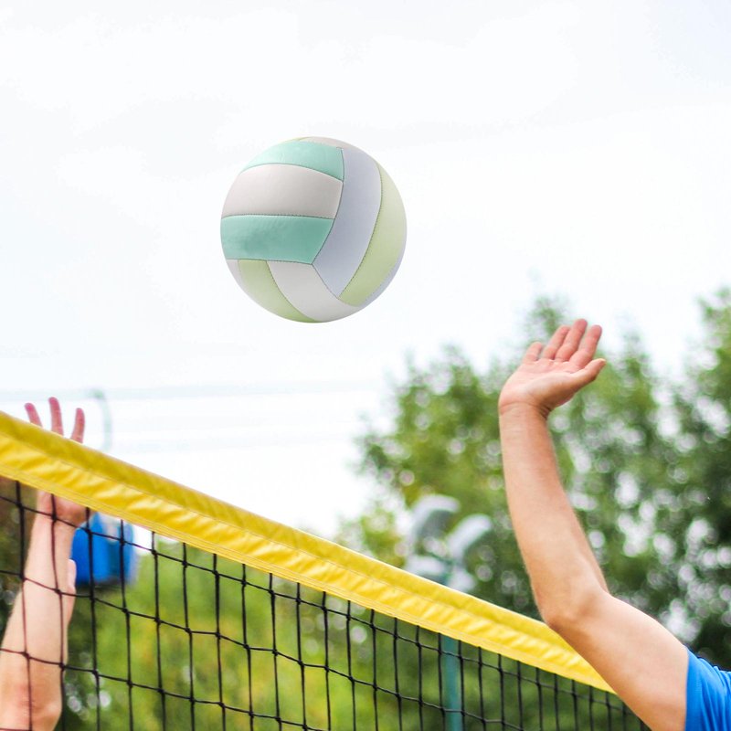 Indoor & Outdoor Volleyball - Soft Touch, Official Size 5 for Kids & Adults, Blue