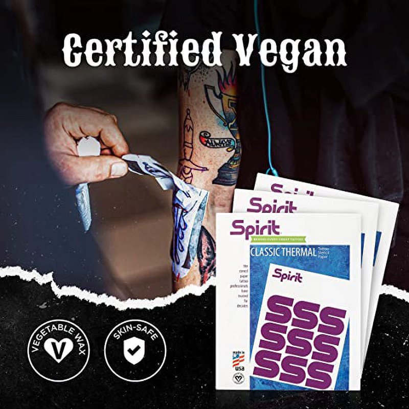 Tattoo Transfer Paper Sheets for Professional Stencil Printing - High Visibility, 25 Sheets
