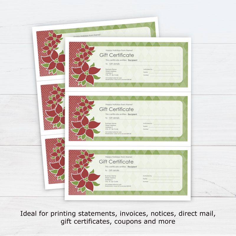 Perforated Printer Paper 8.5 x 11 Inches - 3 Part Tear-Away Sheets, 2500 Sheets