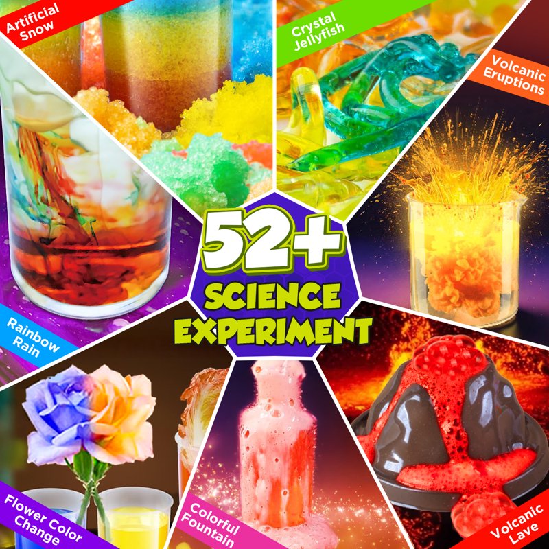 Kids STEM Science Kit with 52+ Experiments Educational Toys for Ages 4-12