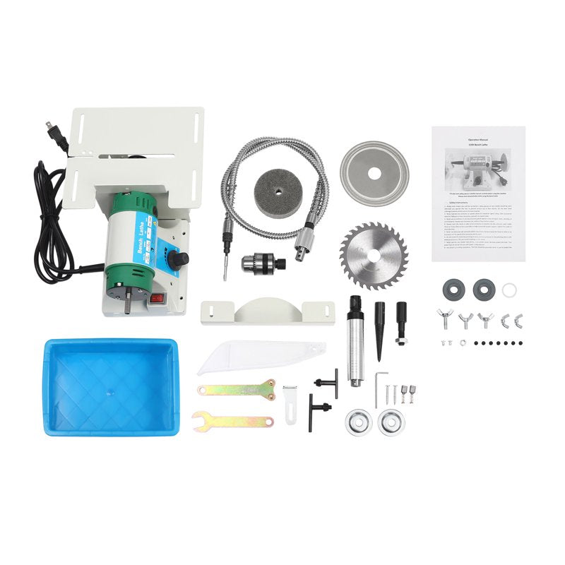 Jewelry & Gemstone Grinder Polisher Machine 750W Bench Sander with Accessories