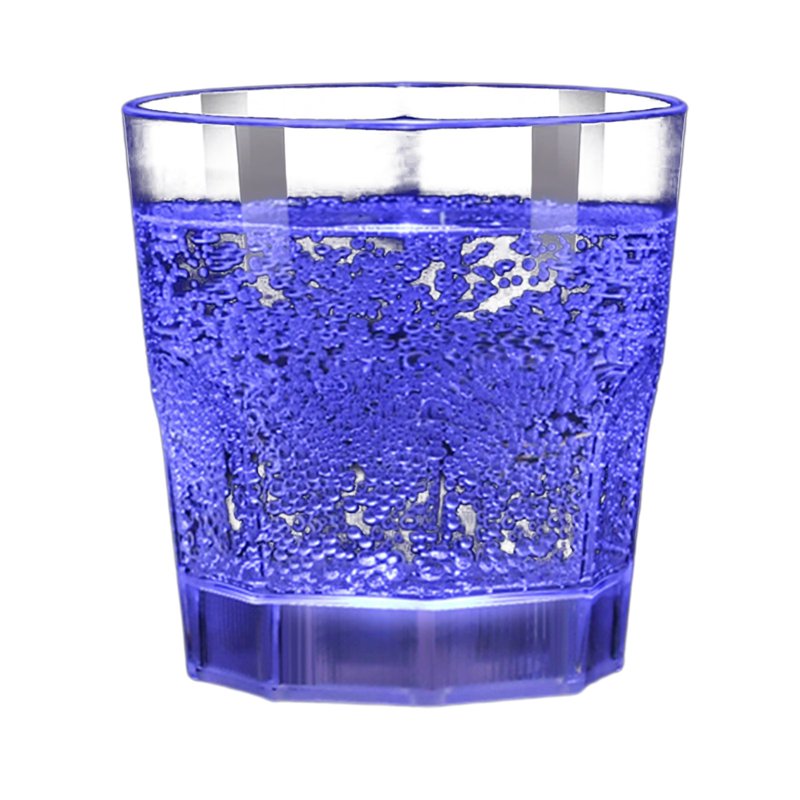 Light Up Shot Glasses - LED Glowing Drinking Cups for Parties, Bar, Disco - Blue