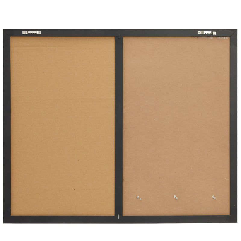 Wall Organizer with Whiteboard Corkboard & Chalkboard - 22x18 in