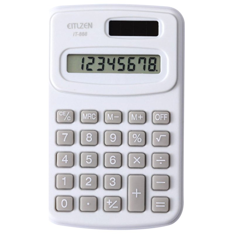 Pink 8-Digit Desktop Calculator for Home Office School Portable Handheld