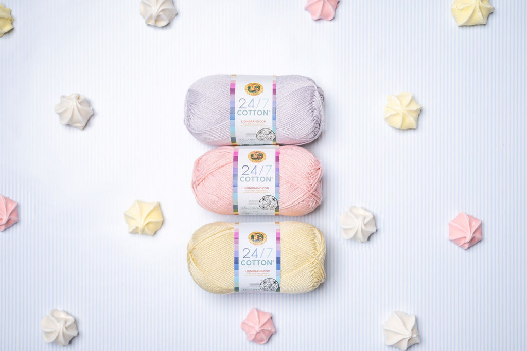 Mercerized Cotton Yarn Pack | 24/7 Cotton Medium Weight Crafting Fibers
