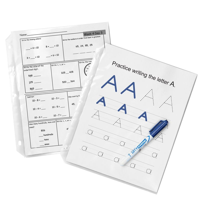 Heavyweight Clear Sheet Protectors for 3 Ring Binders, Pack of 200