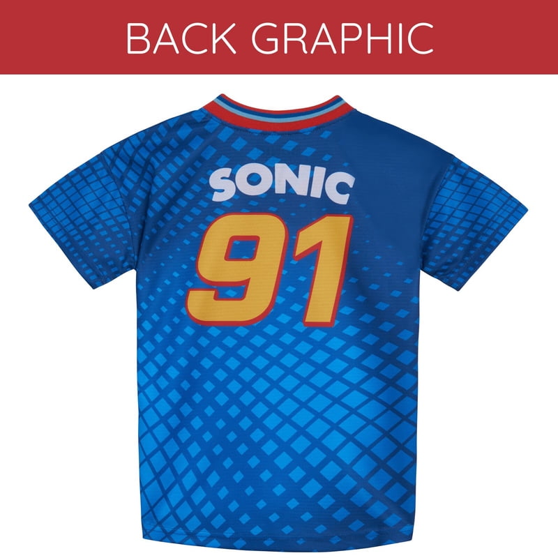 Sega Sonic The Hedgehog Boys Soccer Jersey – Blue, Variation: Sonic Blue, 6
