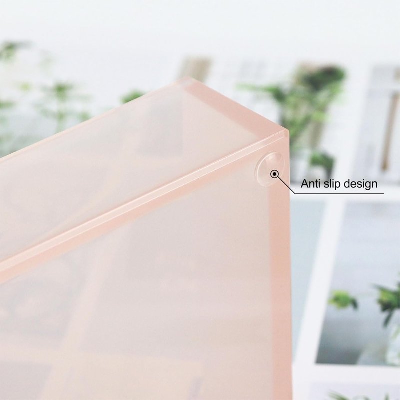 Pink & Rose Gold Sticky Note Holder Dispenser - Desk Organizer Accessory