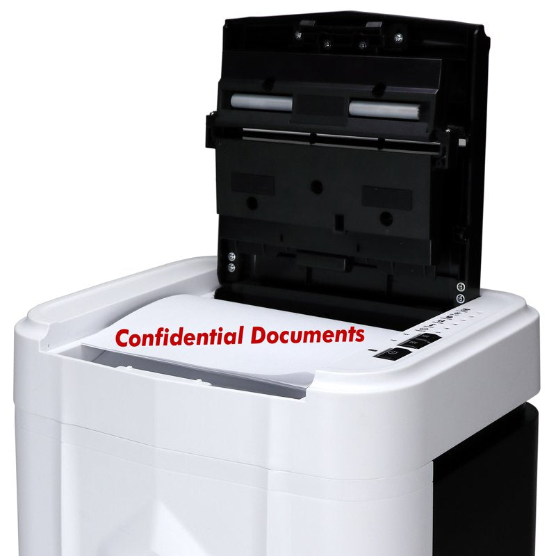 120-Sheet Auto Feed Micro-Cut Paper Shredder with Pullout Basket, Office Security
