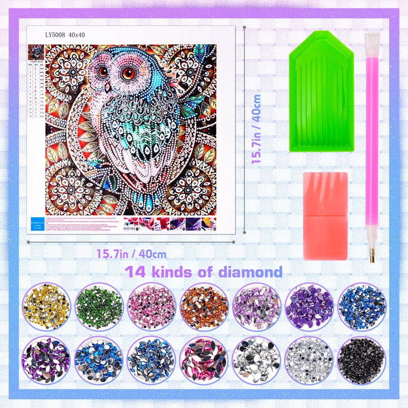DIY Painting Kits for Kids & Adults - 5D Diamond Art Craft Set, Multiple Designs