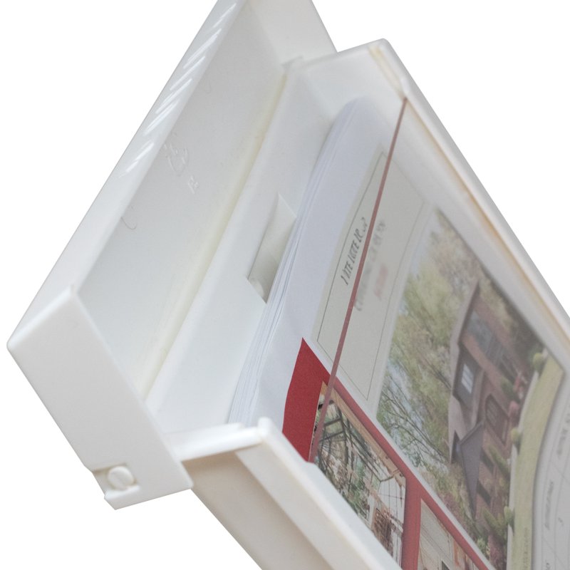 Outdoor Weatherproof Flyer Box for Real Estate Listings - Snap Shut Lid, Holds 100 Documents