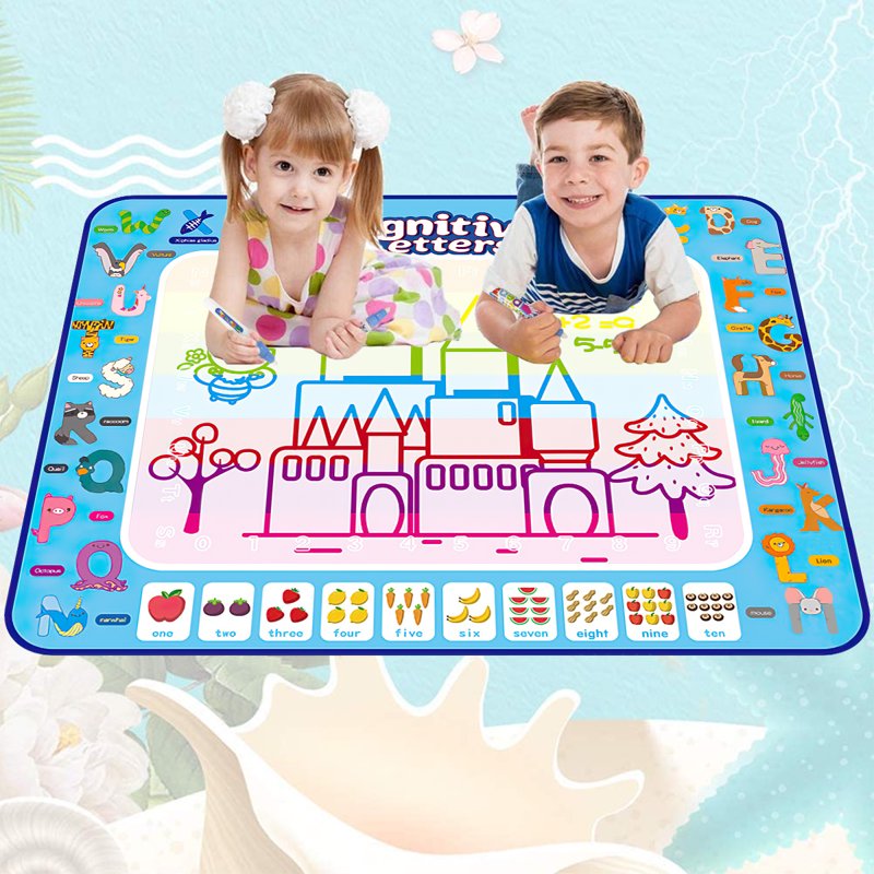 Large Water Drawing Mat for Kids 40x32 Inch Reusable Art & Learning Toy