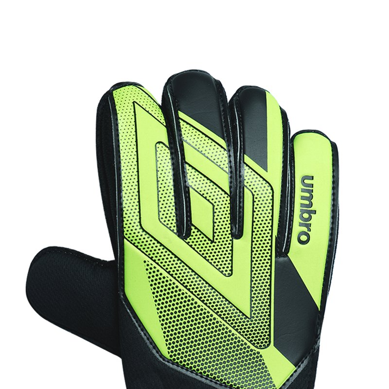 Junior Goalie Gloves with Latex Palm - Green, Medium | Umbro Soccer Training