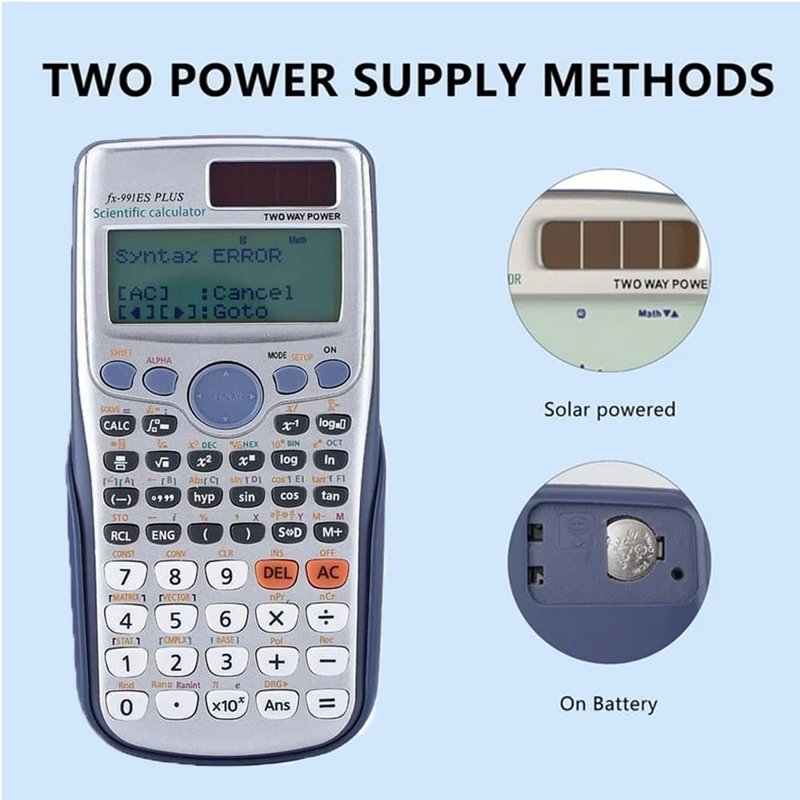 Scientific Graphing Calculator with 417 Functions, Two-Way Power, White