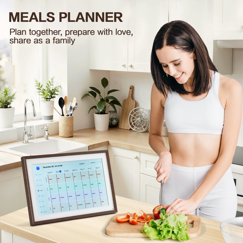 10.1" Smart Digital Calendar & Photo Frame — Family Scheduling & Chore Planner