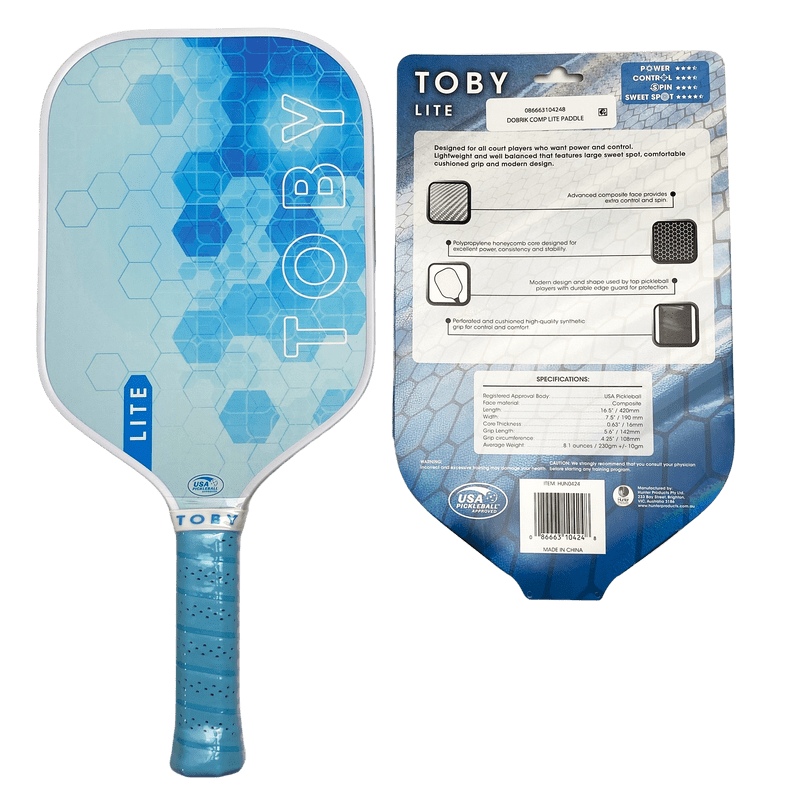 Toby Lite Pickleball Paddle - Variation: Single, 16.5" Lightweight Composite