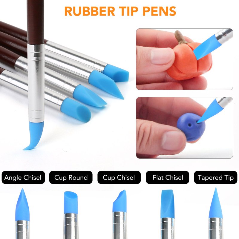 Polymer Clay Sculpting Tools Set - 30 Pcs Modeling Tools with Pouch