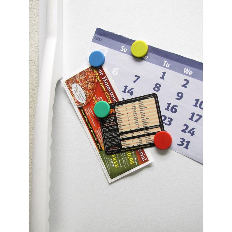 Assorted Ceramic Disc Magnets 1.25 x 0.25 Inches - Reusable Refrigerator & Wall Decor Magnets