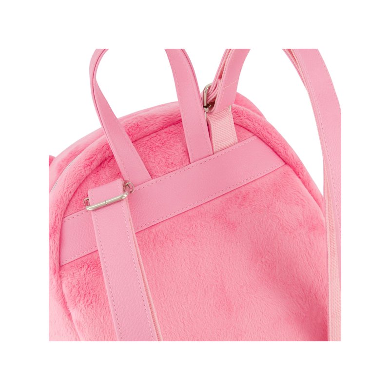 Care Bears and Strawberry Shortcake Plush Heart Backpack - Pink Mini Travel Bag