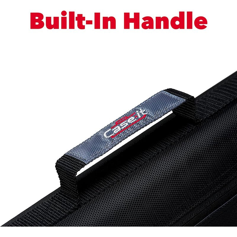 Two-In-One Zipper Binder with 1.5-Inch D-Rings and Multiple Pockets