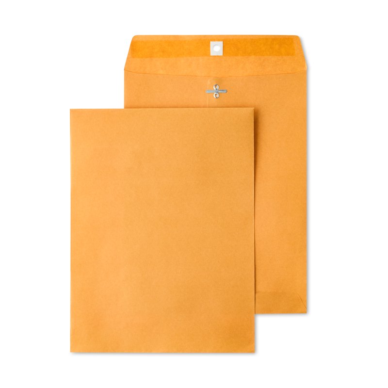 9x12 Inch Kraft Clasp Envelopes - Bulk Pack of 100 for Office & Home