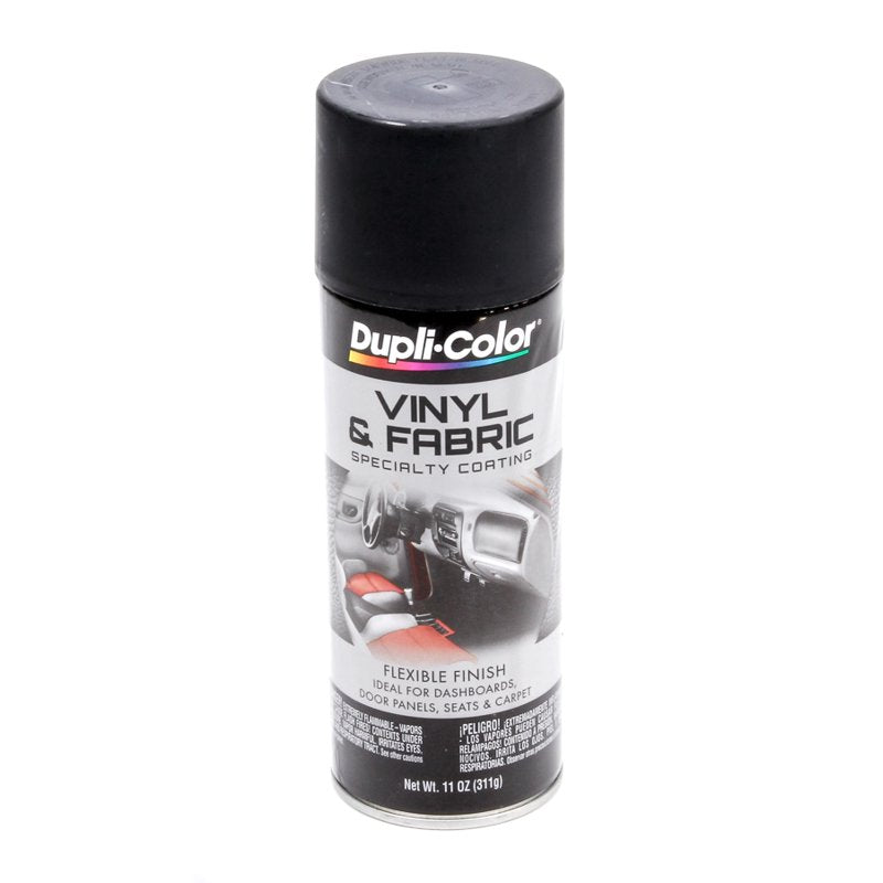 Vinyl & Fabric Spray Paint - Flat Black, 11 oz. for Interior Restoration