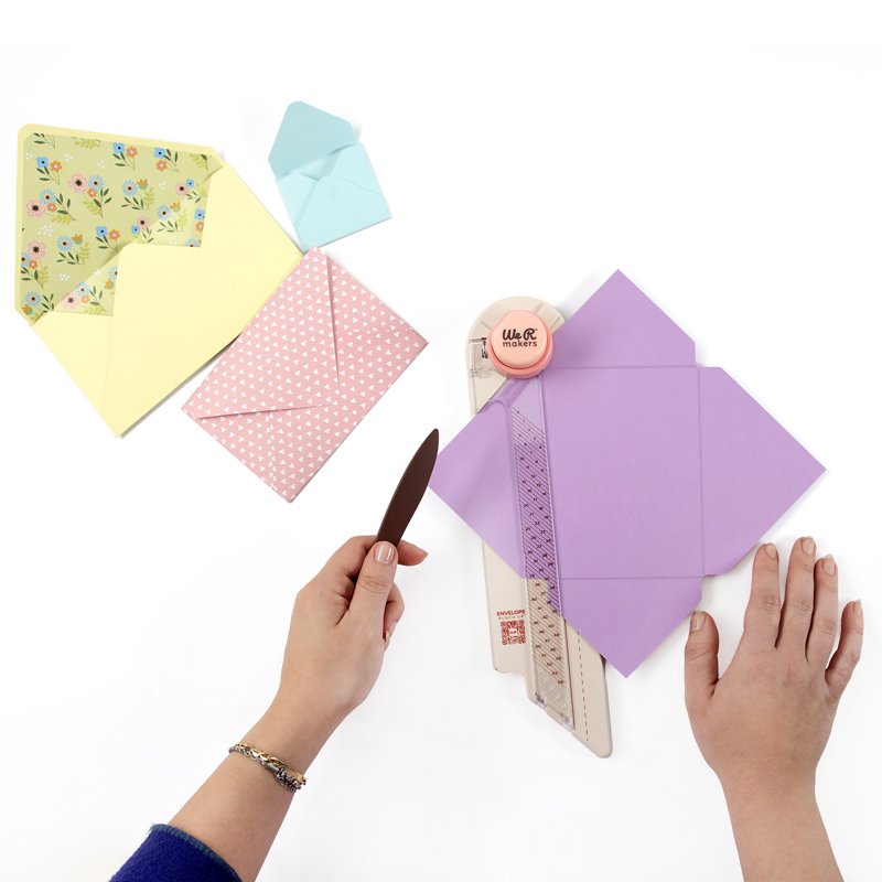 We R Memory Keepers Envelope Punch Board - Compact Crafting Tool with Scoring & Corner Punch