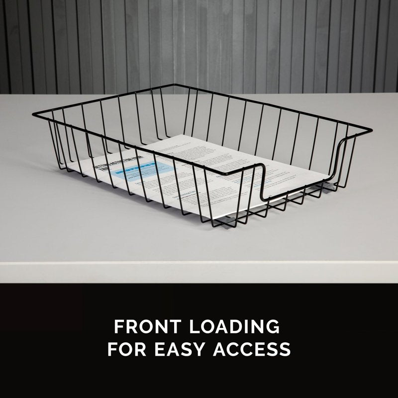 Fellowes Metal Letter Tray 3-Inch Desktop Paper Organizer