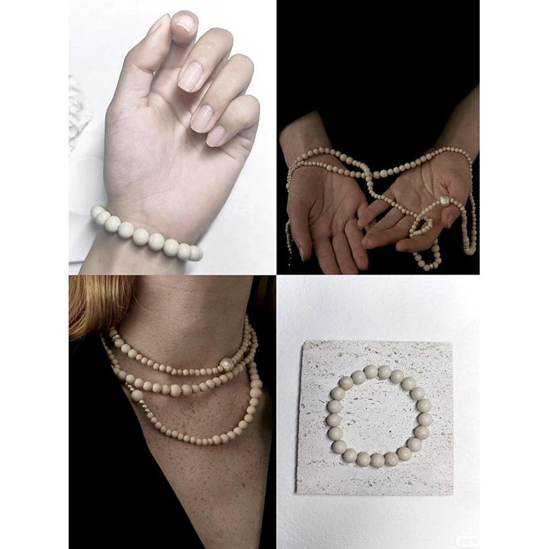 Natural Stone Beading Set 720 Pieces - 24 Styles 6mm Jewelry Making Supplies