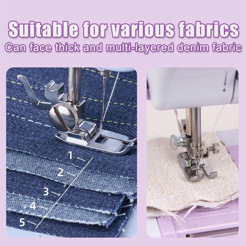 Portable Sewing Machine Kit with 12 Stitch Patterns for Beginners