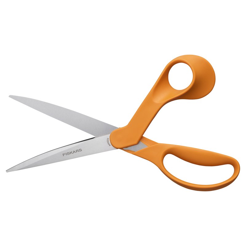 All-Purpose Dressmaker Shears 9-Inch Fabric Cutting Scissors - Orange Pack Options