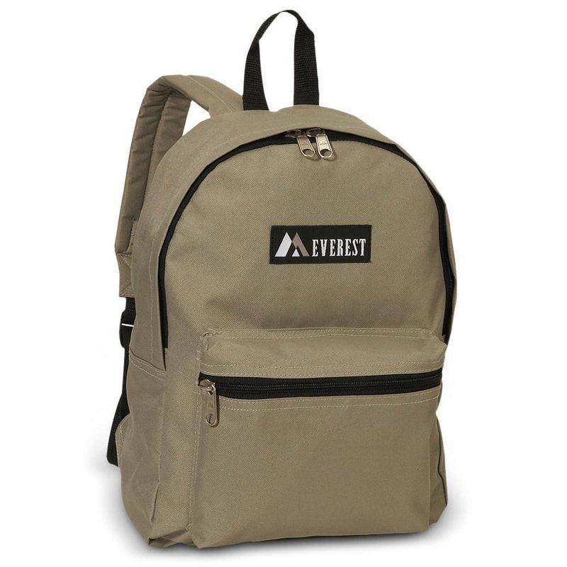 Unisex Basic Backpack with Multiple Color Options - 15x5x11 Inch