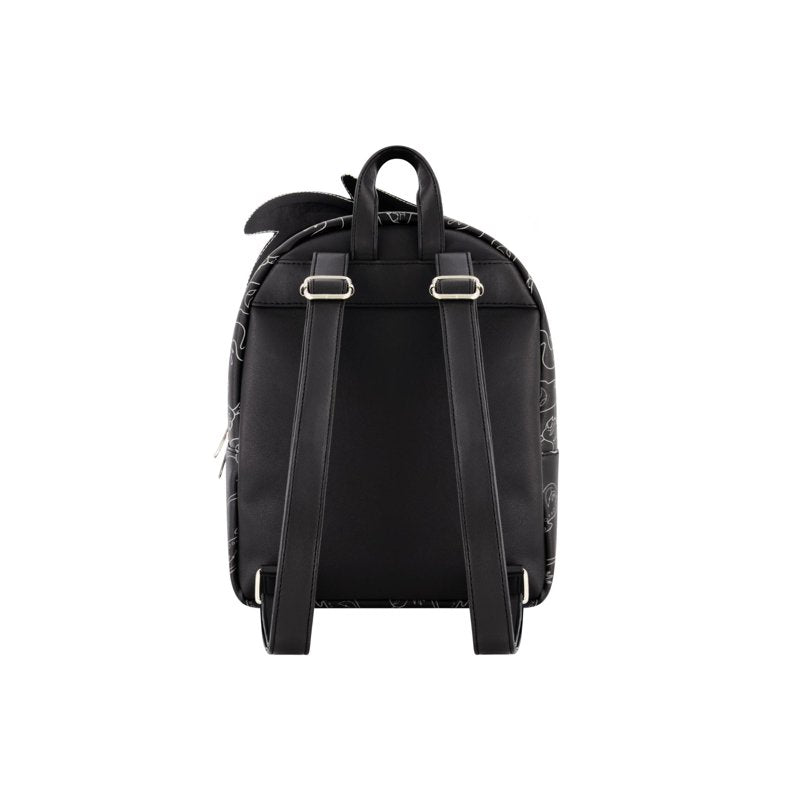 Danny Phantom Mini Backpack - Small Travel Bag with Adjustable Straps, Black, 11 Inch