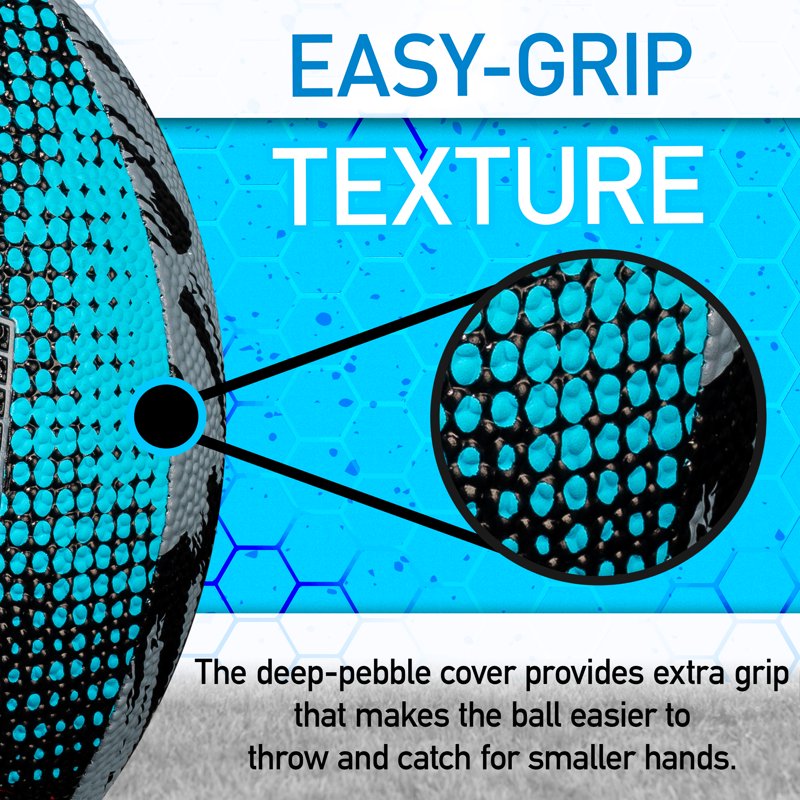 Mini Football for Kids - Soft Foam Cover & Grip Laces - Includes Air Pump