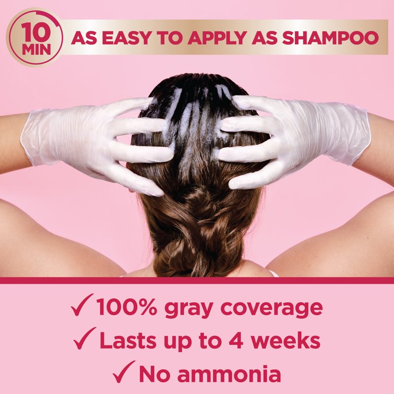 Root Touch Hair Color Kit - Permanent, Ammonia-Free, 5 Shades, Easy Application