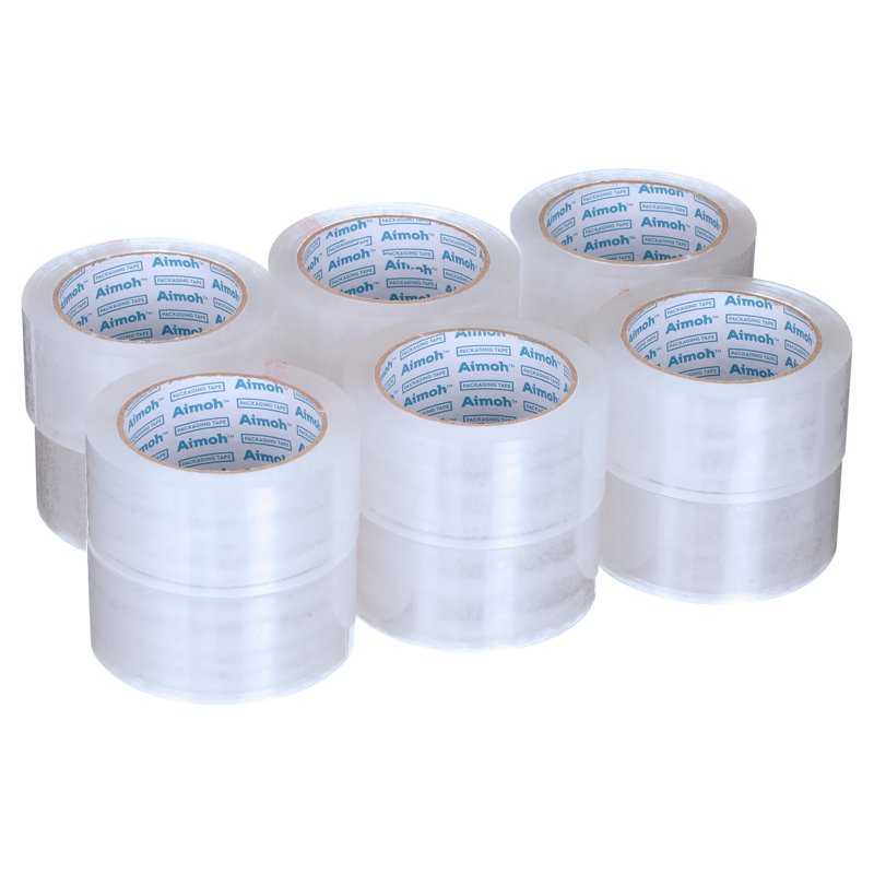 Heavy Duty Clear Packing Tape 12 Rolls 1.88 x 60 Yards 2.7 Mil for Shipping & Moving